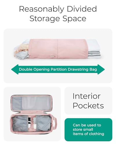 BAGSMART Clothes Bags Set of 6 Packing Bags Compression Packing Cube Set with Laundry Bag for Backpack, Travel Organiser, Suitcase Organiser for Travel