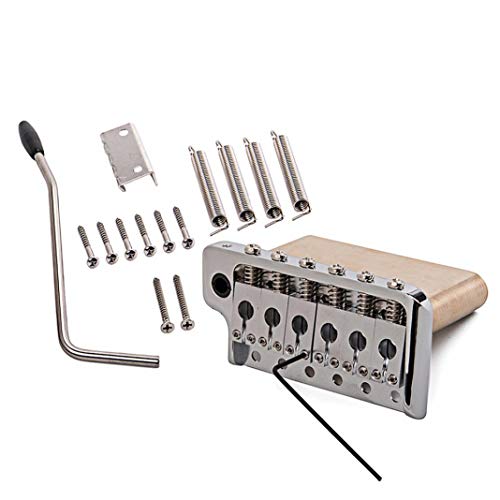 difcuyg5Ozw Professional ST Electric Guitar Tremolo System Brass Bridge with Stainless Steel Saddles Instruments Part