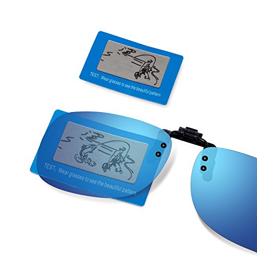 Clip-on Sunglasses, Besgoods Polarized Flip up Clip on Prescription Sunglasses Sports Driving Outdoor