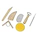 Moolon DIY Clay And Carving Tools 22 Pieces Double Head Radium Set Pottery Tools Accessory With tools gathering storage bag