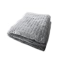 Density Weighted Blanket 48" x 78" Therapeutic Ultra-Soft Microfiber - 20lbs, Machine-Washable - Grey