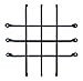 Large Speakeasy Grille, Window Grille, Forged Iron (sale price)