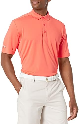 Callaway Men’s Solid Short Sleeve Golf Polo