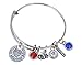 US Marine Corps Mom Bracelet, Proud Marine Mom Charm Bracelet - Makes Perfect Mom Gifts