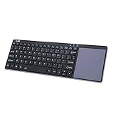 LIIR Wireless Bluetooth Keyboard with Multi Touchpad,Touch Keyboard for Windows, Linux /Android IOS Tablet PC/ Galaxy Tabs& Smart Phone (black )no battery