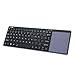 LIIR Wireless Bluetooth Keyboard with Multi Touchpad,Touch Keyboard for Windows, Linux /Android IOS Tablet PC/ Galaxy Tabs& Smart Phone (black )no battery