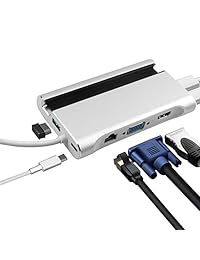 Adaptador USB C HUB.7 en 1 multipuerto Puerto C Puerto de carga tipo C, 4K HDMI, Puerto Ethernet, 100W PD, Puerto USB 3.0 MacBook Pro Más dispositivos tipo C.