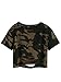 SweatyRocks Women's Short Sleeve Distressed Crop T-Shirt Summer Tops