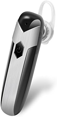 Bluetooth Headset, 32 Hours Talk Sweatproof Wireless Earpiece Voice Reminder and Noise Cancelling V4.1 for iphone 7 Plus 6s 5s iPad Samsung Galaxy S7 Edge S6 S5 LG G5 V10 Motorola HTC Android (Black)
