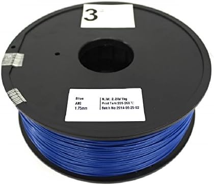 3rDment Blue 3D Printer Filaments - 1.75 mm PLA - Net Weight = 1.0 kg (2.2 lb), Compatible with All FDM 3D Printers - Replicator 2, Ultimaker 1, RepRap, Replicator 2x, Prusa i3, Mendel Prusa, Ultimaker 2, Replicator, Print/bot, Leapfrog Creatr, Zcorp, Solidoodle, UP! Plus, Form 1, Cube X, Up! Mini, Creator, Mende!Max, uPrint, PowerWasp, Dimension, Lulzbot, Felix 2.0