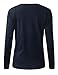 BH B.I.L.Y USA Women's V-Neck Button Down Long Sleeve Classic Knit Cardigan Navy Small