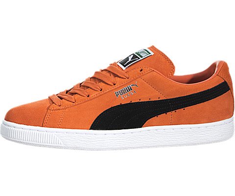puma suede orange black