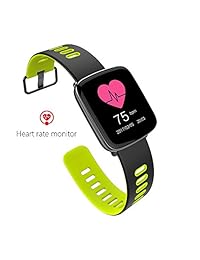 GBB GT88 Reloj Inteligente Bluetooth NFC de tarjeta TF SIM y conectividad Reloj Deportivo con Heart Rate Monitor, visualización táctil y carga magnético salud Ejercicio Fitness Tracker para teléfonos Android & ios iphone, Verde