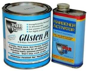 POR 15 GPCQ Glisten Pc Clearcoat Quart Kit Quart Kit With Hardner