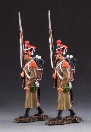 Thomas Gunn Miniatures NAPS022C French Line Infantry Marching - Brown Coats and Shakos