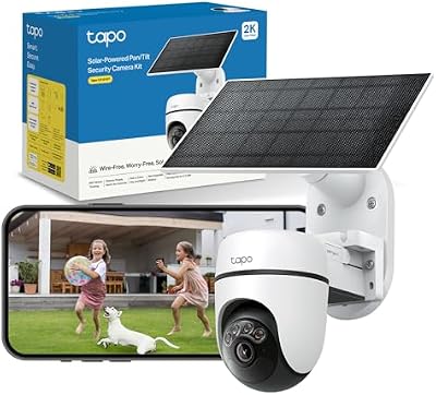 C610 Kit 2K 3MP Caméra WiFi Extérieur sans Fil avec Panneau Solaire, 360° PTZ Caméra Surveillance à Batterie 6700mAh, Détection Humaine, Vision Nocturne à Couleurs, Suivi AI, IP65