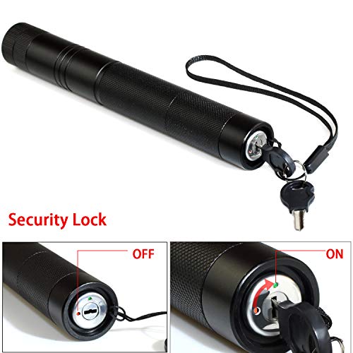 Green Laser Pointer Tactical Hunting Rifle Scope Sight Laser Pen, Demo Remote Pen Pointer Projector Travel Outdoor Flashlight, LED Interactive Baton Funny Laser Toy