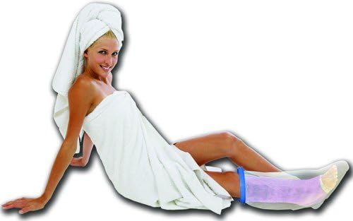 Aqua Armor Cast & Bandage Protector Adult Short Leg - World Wide Shipping