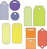 Cuttlebug 37-1222 2-by-2-Inch Dies, Set of 4, Tiny Tags