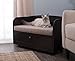 Paws & Purrs Pet Bed with Storage Drawer, Espresso/Sandthumb 3