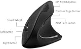 Anker 2.4G Wireless Vertical Ergonomic Optical Mouse 800/1200/1600 DPI Black view 8