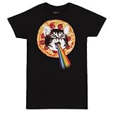 Pizza Cat Rainbow Adult T-Shirt