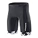 KILO PADDING Triathlon Men`s Shorts 9 inches with Two pockets ,Chamois for Long-distance Tri Race(XL Black)