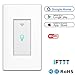 Smart Light Switch, WiFi Wall Wireless Touch Switch Compatible with Amazon Alexa and Google Home, Remote Control Lights and Appliances Timing Function, Overload Protection, No Hub Required