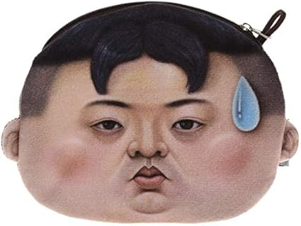 Better For Peoples 1pc Kim Jong Un Cartoon Kim Funny Wallet Bag