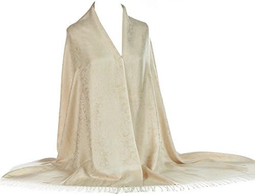 Jacquard Paisley Design Soft Pashmina Feel Scarf Stole Wrap Luxurious and Warm