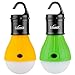 2 Pack Portable LED Lantern Tent Light Bulb for Camping Hiking, Battery Powered Camping Equipment for Outdoor & Indoor by SlimK (Yellow+Green)