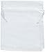 100pcs White Eyelash Organza Drawstring Pouches Jewelry Party Wedding Favor Gift Bags 4