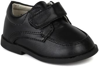 Auston Leatherette Strap School Dress Shoe (Infant/Toddler Boys) AH58 - White