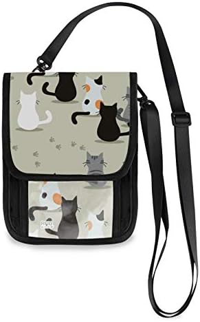 Amazon Co Jp パスポートケース かわいい ねこ 背面図 トラベルウォレット 首下げ スキミング防止 通帳ケース クラッチバッグ パスポートホルダー 便利グッズ ネックポーチ 防水 パスポートポーチ ホーム キッチン