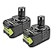 Bonacell P108 4000mAh 18V Replacement Battery(2 Pack) Replacement for Ryobi 18 Volt Battery P100 P104 P105 P102 P103 P107 P109 P108 ONE+ Cordless Tool