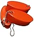 JQuad 3 Pack ORANGE Floating Keychain key floats Vinyl Covered Foam -Made in the USA- (Orange)