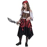 EraSpooky Girl's Pirate Matey Halloween Costume
