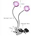 16W Led Clip light, Table Lamp Hydroponics Plant Grow Lights with 2 Level Dimmable, Flexible Gooseneck