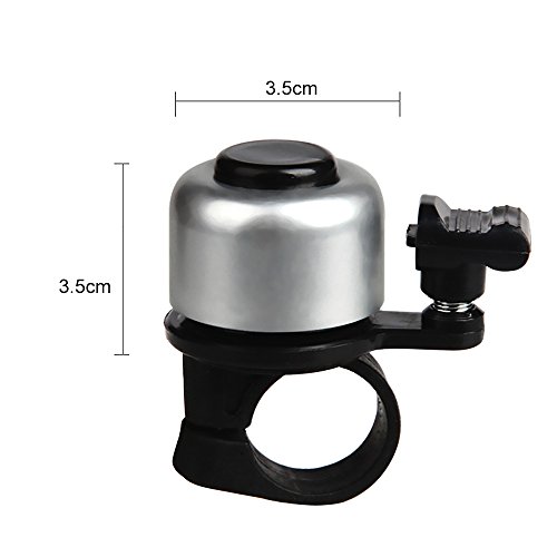 image for GerTong 11 PC Bicycle Bell Mini Aluminum Alloy Bike Ring Loud Crisp Cl