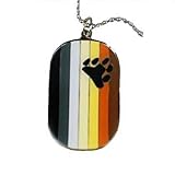 Gay Rainbow Sisters Bear Flag Dog Tag Pendant