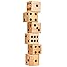 Jumbo Wooden Yard Dice – Giant Outdoor Gaming Dice Set 3.5