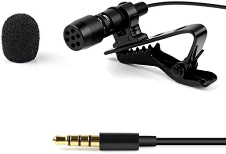 Lapel Omnidirectional Condenser Microphone Recording Clip On Mini Mic For IPhone And Android Mobile Phone,Tablet &amp; PC With 1.5 Meters Cable