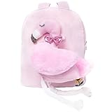 Toddler Backpack-TALENTBABY Plush Kids Backpack with Leash Safety Harness and Cute 3D Cartoon Animals Toy for 1-6 Years Old Girls Boys(Pink Flamingo)