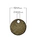 50 Antique Bronze Tone Round Circle 5/8 Inch Metal Stamping Blank and Crafting Tags 16mm Diameter Metal Blanks