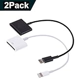 8P to 30P Adapter, 2Pack 8P to 30P Charge & Sync Cable Adapter Converter for Phone X/8/7/7 Plus/6s/6s Plus/6/6 Plus/SE/5s/5c/5