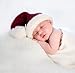 Huggalugs Baby Toddler Children or Adult Snowy Santa Stocking Hat M