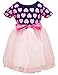 Little Girls Tutu Dresses,Toddler Polka Dots Dress,Pink Multilayer Tulle Dress,Summer Party Dresses 2-7 Year