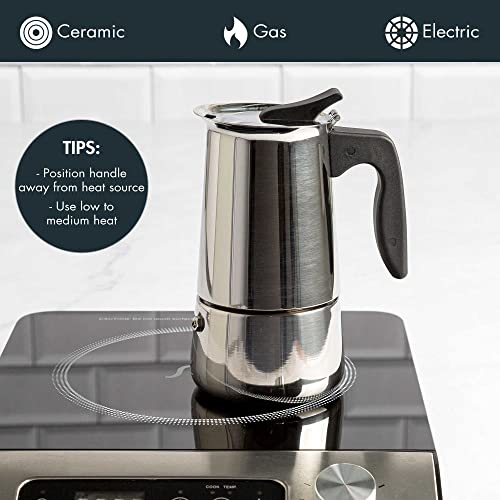 Primula Stainless Steel Stovetop Espresso Coffee Maker, 4Cup Pricepulse