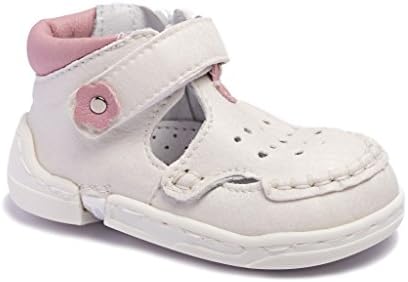 Kiddie Kicks Zippy Baby Boy and Girl First Walker Shoes Pink Summer 4-5 (12-24 months – up to 5”)