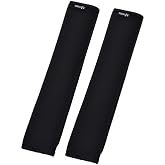 Cosmos 2 Pcs Neoprene Comfort Shoulder Strap Pads for Laptop Bag, Messenger Bag, Sport Bag, Travel Bag - Black, 12 Inches Long